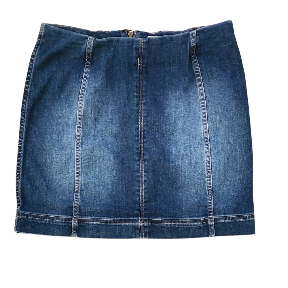 Jolt Junior 7/28W Dark Blue Denim Mini Skirt